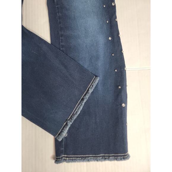 Revolt Jeans Sz 15/16 Straight Leg Low Rise Bling Vintage Y2k Rodeo Festival - Picture 4 of 9